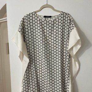 CAARA Satin Polka-Dot Poncho (new + tags attached)